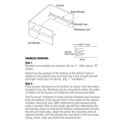 Prime-Line R 7210 Drawer Slide Kit, 15-3/4 in., White, 1 Pair (Pack of 3) - size: 15-3/4 in. (Pack of 3)