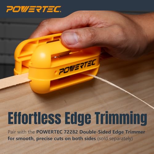 POWERTEC Red Oak Edge Banding – 13/16" x 50 Ft Pre-Glued Veneer Edging Tape Roll for Cabinet Repair, Furniture Restoration, Shelving & DIY Projects (72371) - color: Red Oak