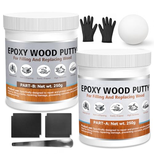 Epoxy Wood Putty Filler, 17.64 oz 2-Part - size: 500Gram