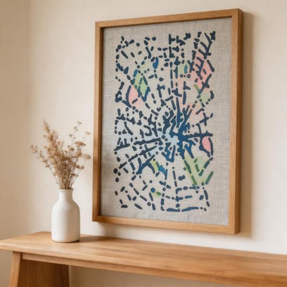 TIAMECH A4 Reusable Abstract Splatter Texture Stencil for Painting - color: Abstract Splatter Texture