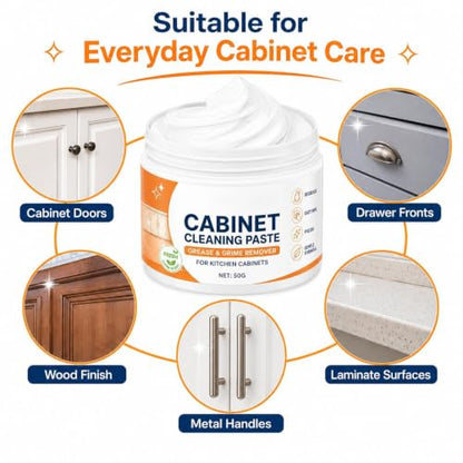 Wood Cabinet Cleaner, Degreasing Restorer Cream, Furniture Wax Balm, Deep
