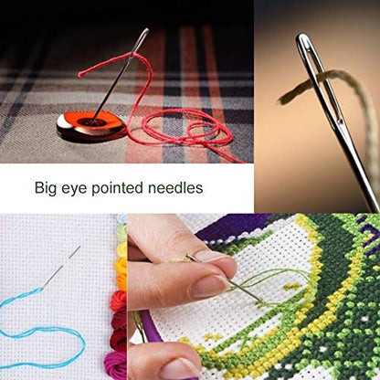 Wonvoc Long Needle, 9 Pcs 4.9''/5.9''/6.9'' Long Sewing Needles - size: 9 PCS-1