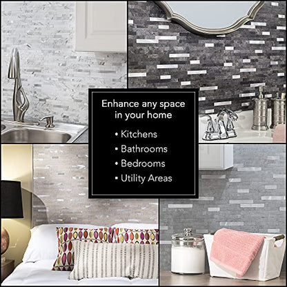Aspect Peel and Stick Collage Tile in Roman Slab (Sample) - color: Roman Slab, size: Sample Piece