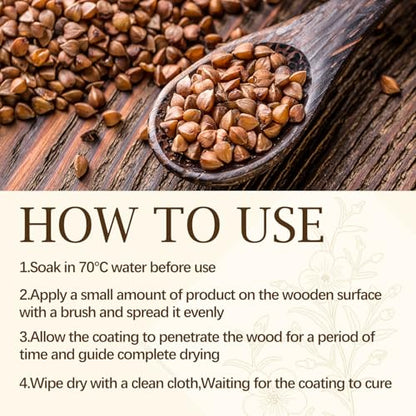 4.3 oz. Premium Original Wood Finish, Linseed Oil & Beeswax Blend, Linseed Oil for Wood Non-Toxic, Long-Lasting Protective Finish for All Woodwork Projects, Ideal for Use - size: 130ml