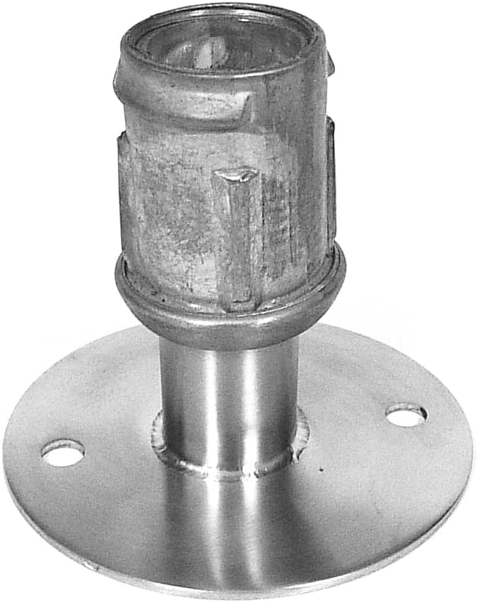 24" Galvanized Steel Table Legs, Set of 4, Flanged Feet - size: 24" Legs 4 Pack