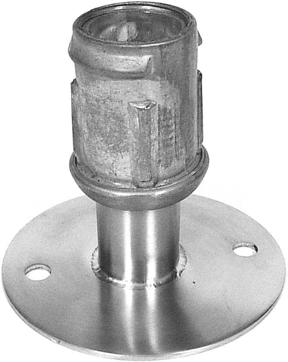 24" Galvanized Steel Table Legs, Set of 4, Flanged Feet - size: 24" Legs 4 Pack