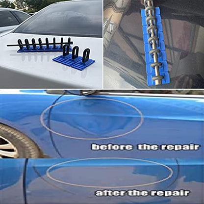 Car Dent Repair Tools Heavy Duty Paintless Repair Removal Tools Strong Dent Puller Handle Lifter Blue Glue Tabs Powerful Body Repair Dent Remover Tool Kit for Car Dent Repair (Blue) - color: Blue-2
