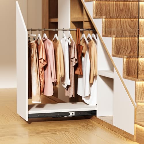 VEVOR Undermount Heavy Duty Drawer Slides, 16 24 32 40 Inch 260 lb Load Capacity Full Extension Ball Bearing Under Stair Cabinet Rails, Bottom Stair Cabinet Glides Track Runners(16inch, Black) - size: 16 Inch