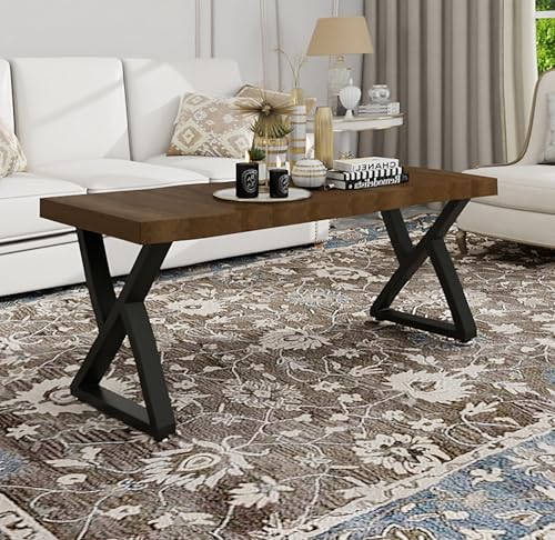 20 Inch Metal Coffee Table Legs for Desk, Benchs, Dining End & Side Table Legs - Heavy Duty- Thickened Material (H20” x W13”, Z Shape) - size: 20 '' Z Shape