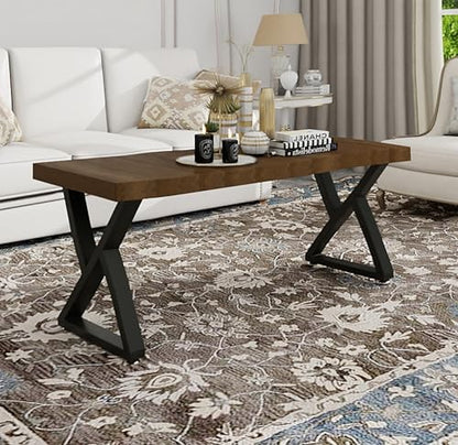 20 Inch Metal Coffee Table Legs for Desk, Benchs, Dining End & Side Table Legs - Heavy Duty- Thickened Material (H20” x W13”, Z Shape) - size: 20 '' Z Shape