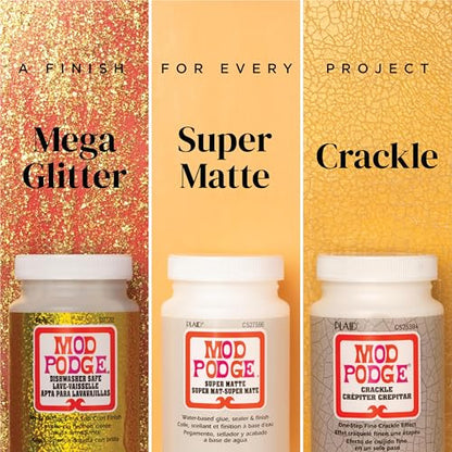 Mod Podge, Crystal Clear Gloss Glue, Sealer, and Finish, 8 fl oz