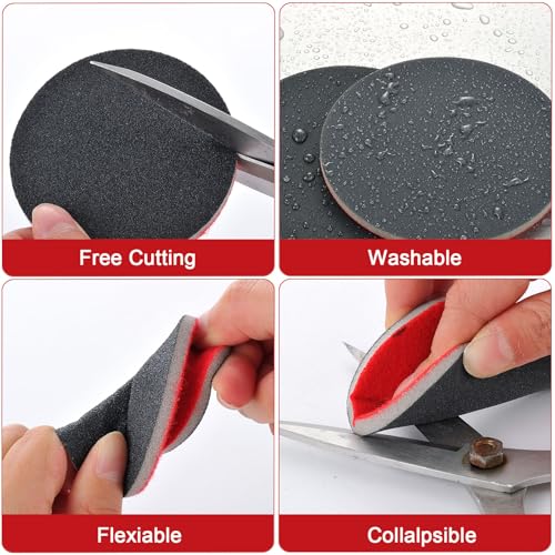 MAXMAN 20Pcs Sanding Sponge Set, 3" Foam Sanding Pads, 180Grit for Wood - style: 180 Grit