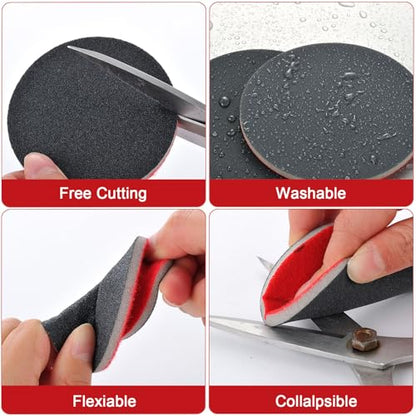 MAXMAN 20Pcs Sanding Sponge Set, 3" Foam Sanding Pads, 400Grit for Wood - style: 400 Grit