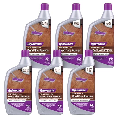 Rejuvenate Professional Wood Floor Restorer Fills Scratches, Shines And Protects Wood Flooring For A High Gloss Shine, 32 Ounces, 6 Pack - size: 32 Fl Oz (Pack of 6)