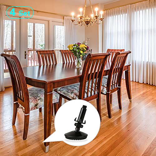 M10 Swivel Adjustable Leveling Feet, 4 Set Furniture Leveling Feet - style: Black Swivel Leg Levelers