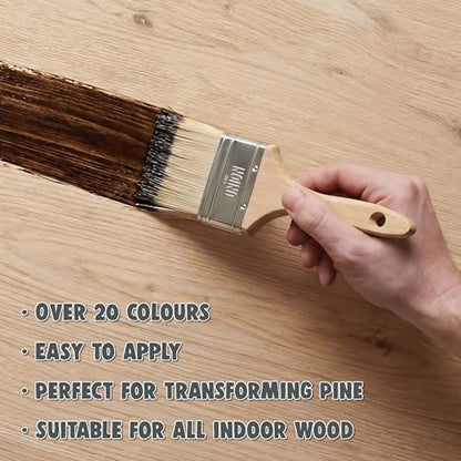 Littlefair's Non-Toxic Water-Based Wood Stain - Traditional Range 250ml Sensual Soft White Wood Dye for Indoor Timber Including Doors and Skirting Boards