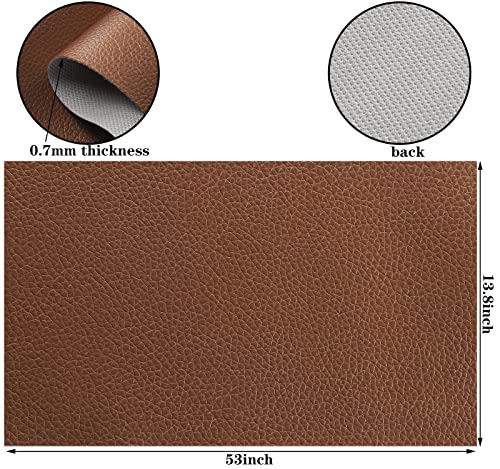 Picheng Pearlescent Faux Leather Fabric: 13.8" x 53" Soft Faux Leather Roll - color: Bronze