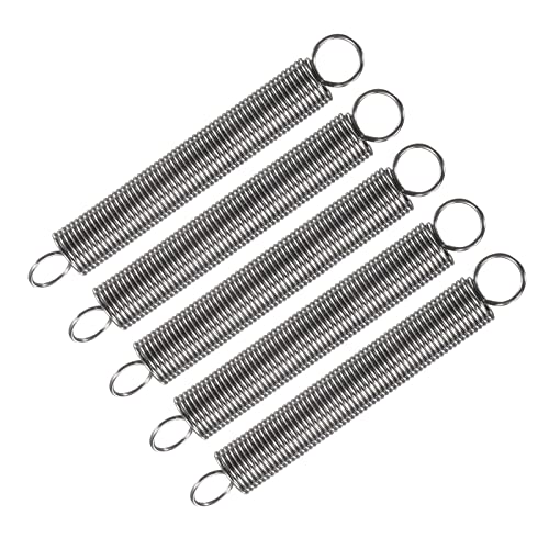 METALLIXITY Extension Spring (0.8x8x70mm/0.04"x0.32"x2.76") 5Pcs, 304 Stainless Steel Tension Spring Wire - for Home Repair Construction Machinery - size: 0.04"x0.32"x2.76"