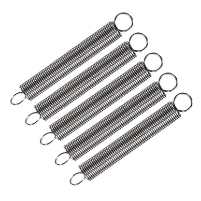 METALLIXITY Extension Spring (0.8x8x70mm/0.04"x0.32"x2.76") 5Pcs, 304 Stainless Steel Tension Spring Wire - for Home Repair Construction Machinery - size: 0.04"x0.32"x2.76"