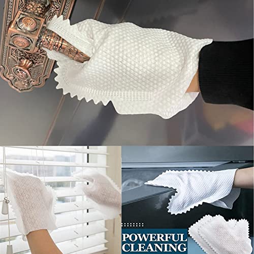 Home Disinfection Dust Removal Gloves Microfiber Dust Remove Glove Non-woven Fish Scale