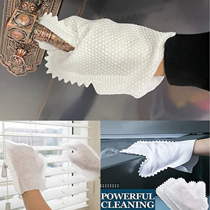 Home Disinfection Dust Removal Gloves Microfiber Dust Remove Glove Non-woven Fish Scale