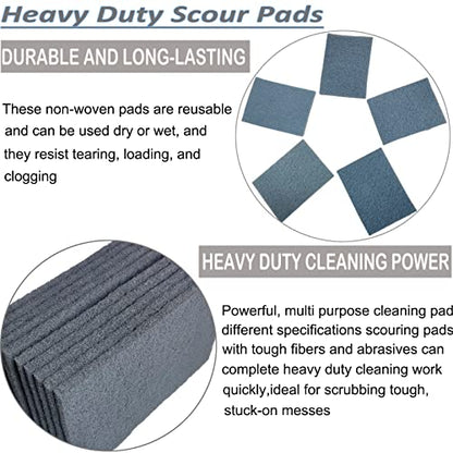 Tonmp 10 Pack 6 x 9 Inch 800 Grit General Purpose Scuff Pads for Scuffing, Scouring, Sanding, Paint Primer Prep Adhesion Scratch - Surface Preparation Automotive Car Auto Body Woodworking (Grey) - color: Grey -800 Grit
