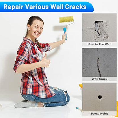 Mckanti 8 Pack 4 Inch Drywall Repair Kit, Aluminum Drywall Patch Wall Repair Patch Kit, Large Hole Patch Repair for Drywall,Heavy Duty Dry Wall Hole Repair Patch - color: 8 Pack 4 Inch Drywall Repair Kit