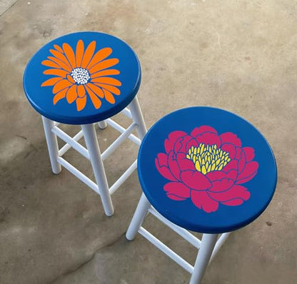Large Flower Stencils for Painting Peony Daisy Stencil - style: Daisy Peony