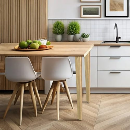 QLLY 30 Inch Solid Wood Table Legs, Wood Furniture Replacement Leg, Natural - color: Natural, size: 30"