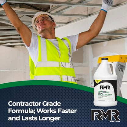 RMR-86 Pro Contractor Grade Mold Stain & Mildew Stain Remover Cleaning Solution, Professional Quality Formula, 1 Gallon - size: 128 Fl Oz (Pack of 1)