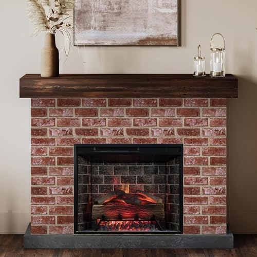 Commomy Faux Brick Peel and Stick Tiles 10 pcs of 12" x 12" - color: Brick-oiz