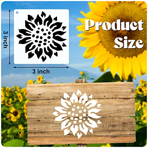 Marspark 72 Pcs Small Flowering Plants Stencils for Crafts Reusable, 3 Inch