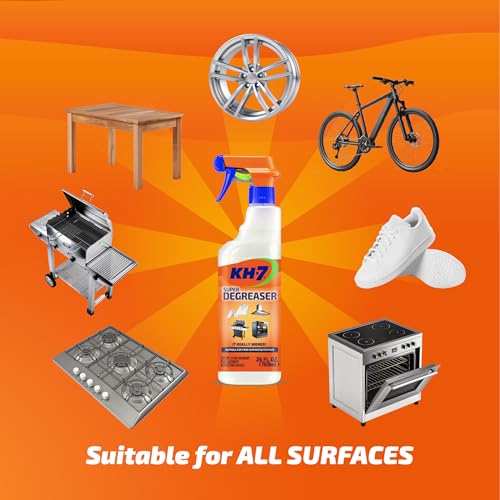 KH-7 Super Degreaser Multipurpose Cleaning Spray: The Heavy Duty All Purpose Cleaner for Your Home, Kitchen, Garage, Car & Laundry | Total Cleaner & Powerful Grease Remover, 26 oz - size: 26 Fl Oz (Pack of 1)
