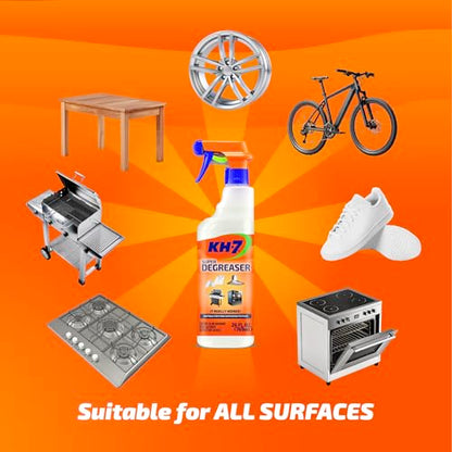 KH-7 Super Degreaser Multipurpose Cleaning Spray: The Heavy Duty All Purpose Cleaner for Your Home, Kitchen, Garage, Car & Laundry | Total Cleaner & Powerful Grease Remover, 26 oz - size: 26 Fl Oz (Pack of 1)