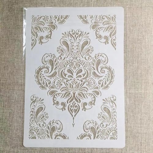 TIAMECH A4 Reusable Vintage Palace Totem Stencil for Painting - style: Totem