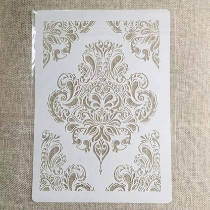 TIAMECH A4 Reusable Vintage Palace Totem Stencil for Painting - style: Totem