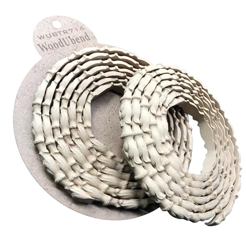 WoodUBend Pack of Two Trims TR714 208x1.2cm Heat Bendable & Flexible Wood Trims - DIY Craft, Furniture & Home Decor - Easy to Apply & Paint - Versatile, Reusable & Durable - size: Pack of 2 (208x1.2cm)