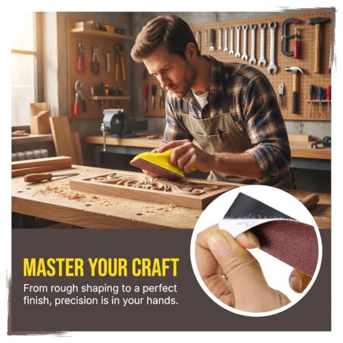 240 Pcs Sanding Paper Assortment Pack, 12 Grits 80 to 2000 Sandpaper Kit with Mini Finger Sander – Fine Grit Sandpaper for Wood Refinishing, Metal Polishing & DIY Crafts