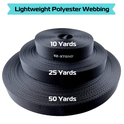 EZ-Xtend Polyester 1 inch Webbing - Lightweight (1" x 50 Yards) - size: 1" x 50 yards