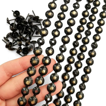 10Meters Upholstery Tacks Strips/Nailhead Trims(C:9.5mm Bronze) - color: Bronze, size: 9.5mm