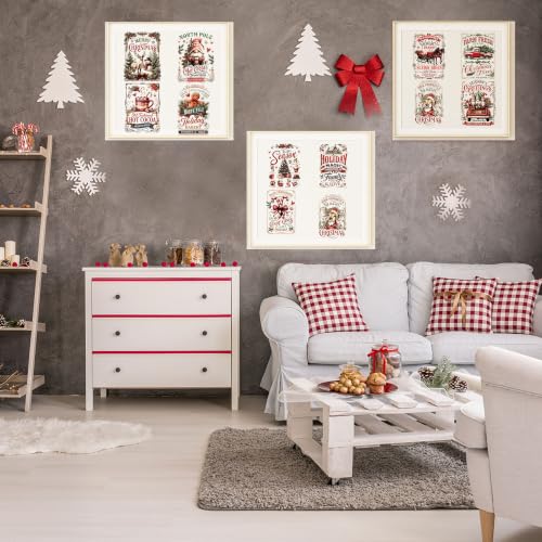 Christmas Rub on Transfers for Crafts, Slogan Iron on Furniture Decals - style: Christmas Slogan