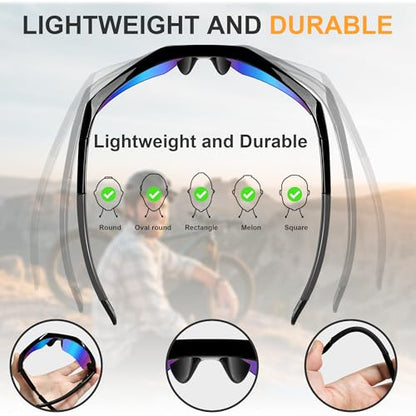 Safety Glasses for Men, Anti Scratch & UV Protection Work Glasses - color: 6pack-multicolor