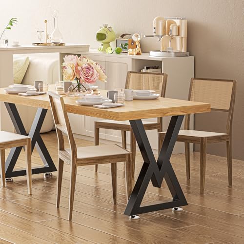 36" Metal Coffee Table Legs, V-Type Set of 2, 91 cm H x 45 cm W - size: 36" V-Type