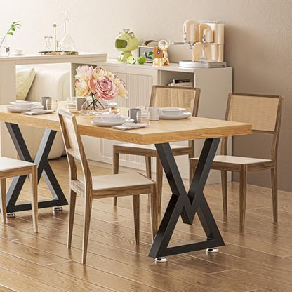 36" Metal Coffee Table Legs, V-Type Set of 2, 91 cm H x 45 cm W - size: 36" V-Type