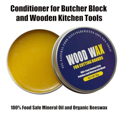 Natural Wood Wax -Wood Cutting Board Conditioner, 2.82 oz