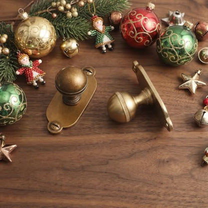 Goo-Ki Cabinet Knobs with Backplate, Champagne Bronze, 6 Pack - color: Champagne Bronze, style: Industrial Rivet Style