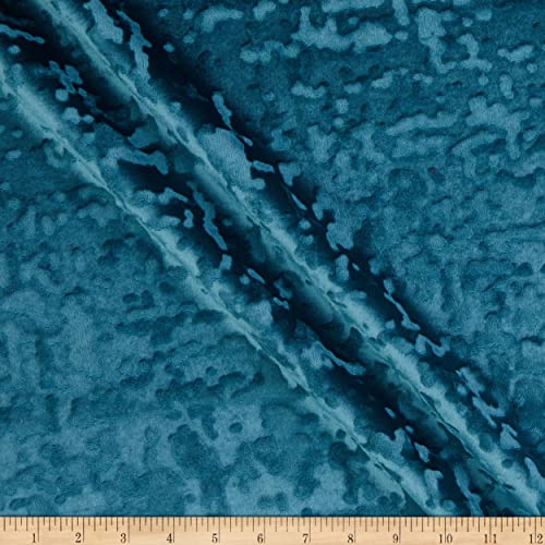 Seafoam Abstract Crushed Velvet Fabric Cut by The Yard, 118 Inch. in Width, Ideal for Upholstery for Coaches and Chairs, Drapery, Pillows, Slipcovers, Tablecloths, Sewing, DIY, Arts & Crafts Etc - color: Seafoam, size: Cut by the Yard