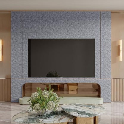 Yutianli 3D Wall Panel Peel and Stick Soundproof Foam Linen Wall Cloth Grey 16.7"x118" Self-Adhesive Decorative Wallpaper Anti-Collision Wall Padding - color: Gray