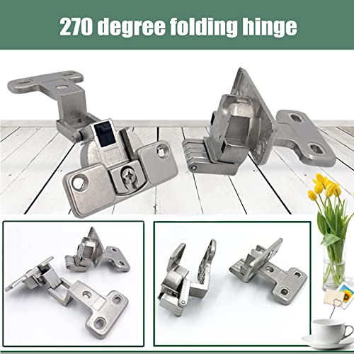 KAFENDA 2x270°Cabinet Hinge Corner Large Angle 270°Soft Close Cabinet Hinge - color: 270 degree hinge