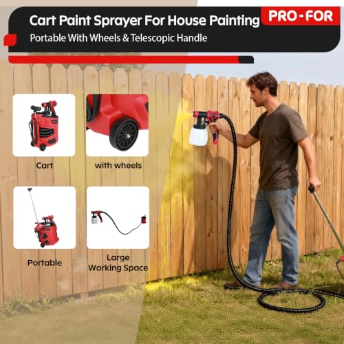 700W HVLP Paint Sprayer Station with 10FT Hose
